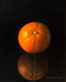 Painting of an orange Julie Cane