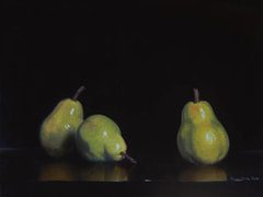 Pears oil painting by Julie Cane Australian Artist