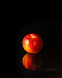 Still life Painting of a Nectarine Julie Cane